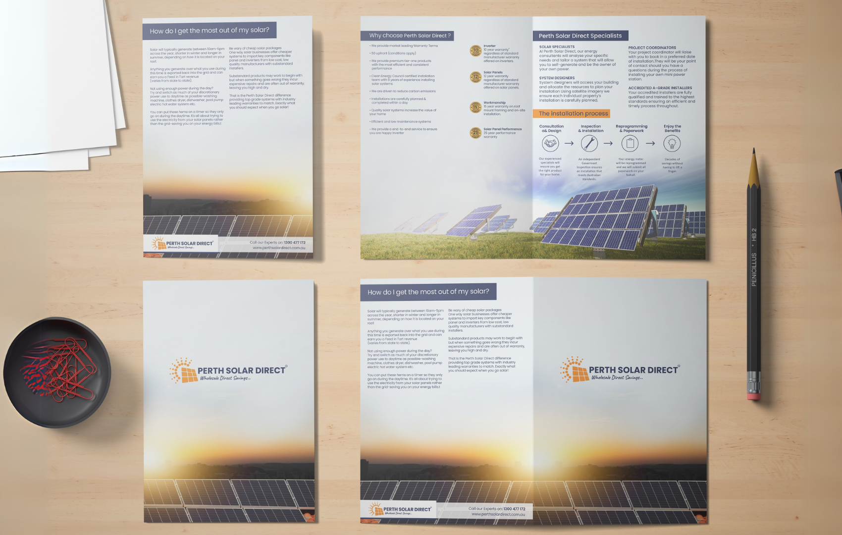 Brochure Design for Perth Solar Direct